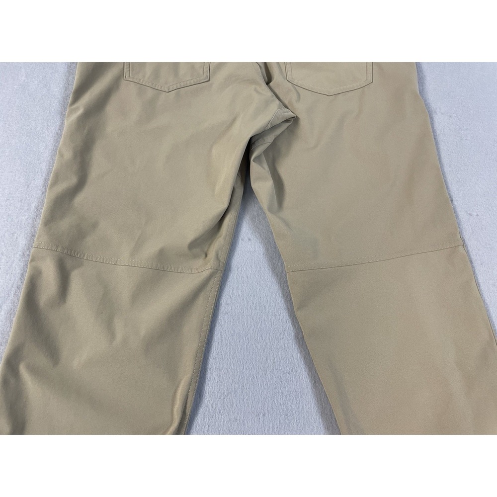 Lululemon Mens Tan Flat‎ Front Pockets Straight Leg Chino Pants Size 31 - Picture 12 of 16